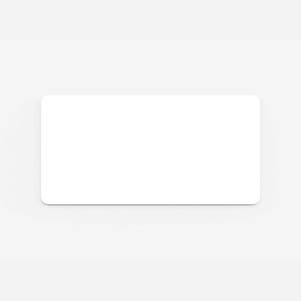 Curve glastavle, 199x99 cm