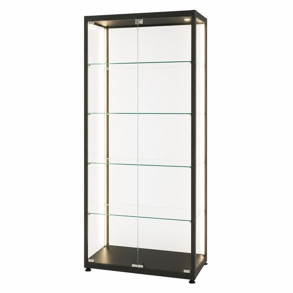 Glasvitrine Diamond 8L, m. lys