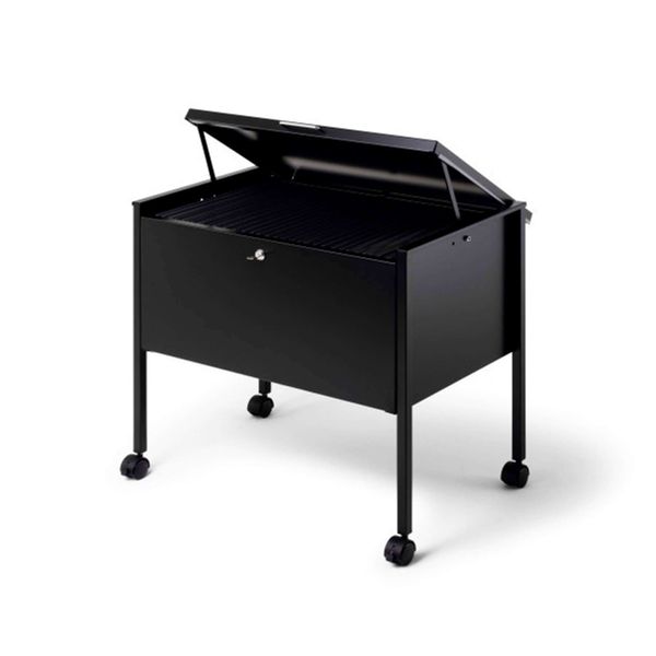 A4-hængemappe vogn m/låg, sort