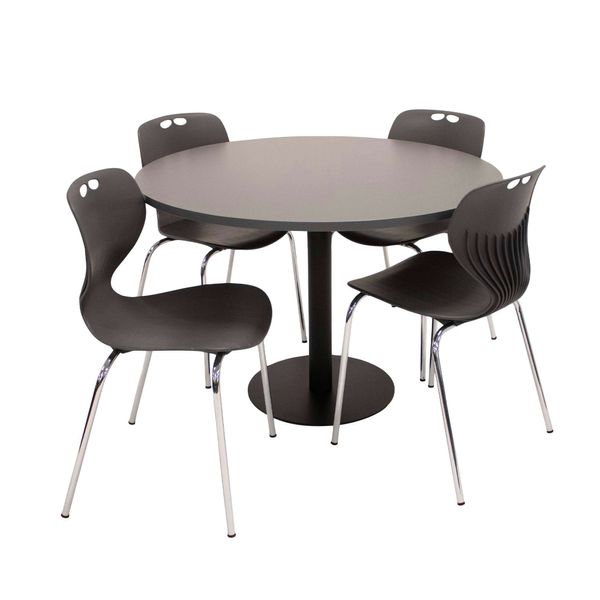 Kantine-/mødesæt Van Doren m. 4 stole