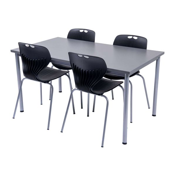 Kantinesæt Oporto Base bord  med 4 Oporto Mata stole