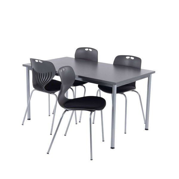 Oporto Base bord med 4 Oporto Mata stole med polster