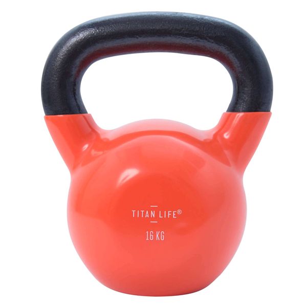 Kettlebell TITAN LIFE 16kg, orange