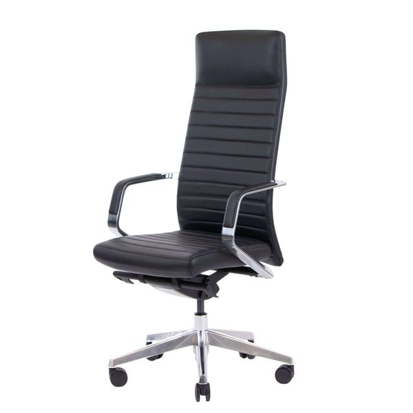 Kontorstol Excellence læder sort