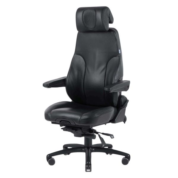 24 timers kontorstol Be-Ge 300, læder