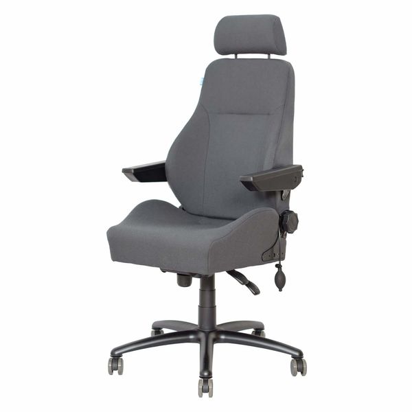 24 timers kontorstol Be-Ge 9080, grå