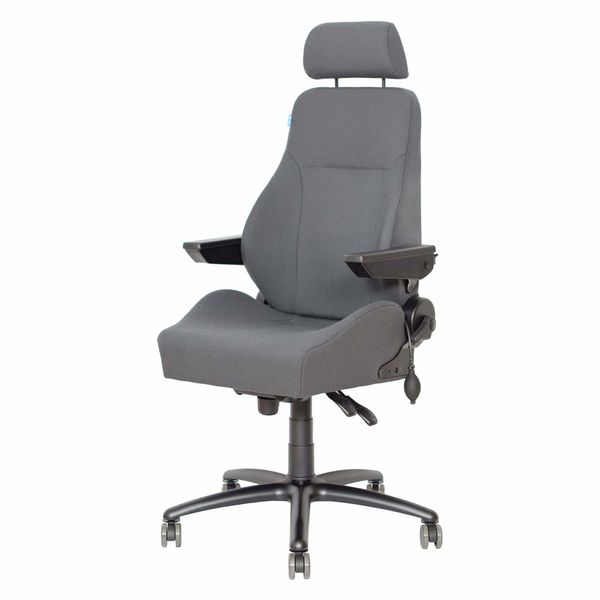 24 timers kontorstol Be-Ge 9080 HD, grå