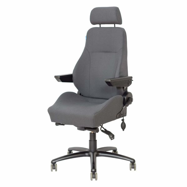 24 timers kontorstol Be-Ge 9080 HD KLG, grå