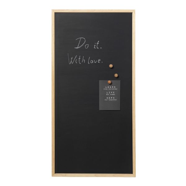 Magnetisk kridttavle Naga 50x100 cm, sort