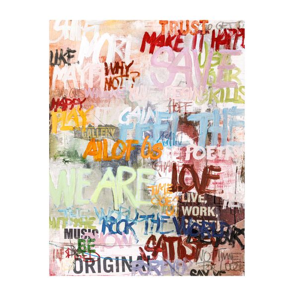 Maleri Streetlife, 90x120 cm