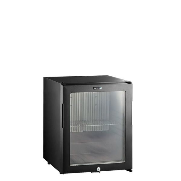 Minibar Tefcold TM33G 26 liter, sort med glasdør