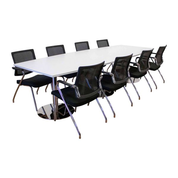 Mødebord/konferencebord Van Doren med 8 Sintec X Stole