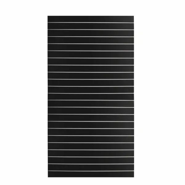 Rillepanel 120x240hcm, Basic+ i  sort, 2 delt 