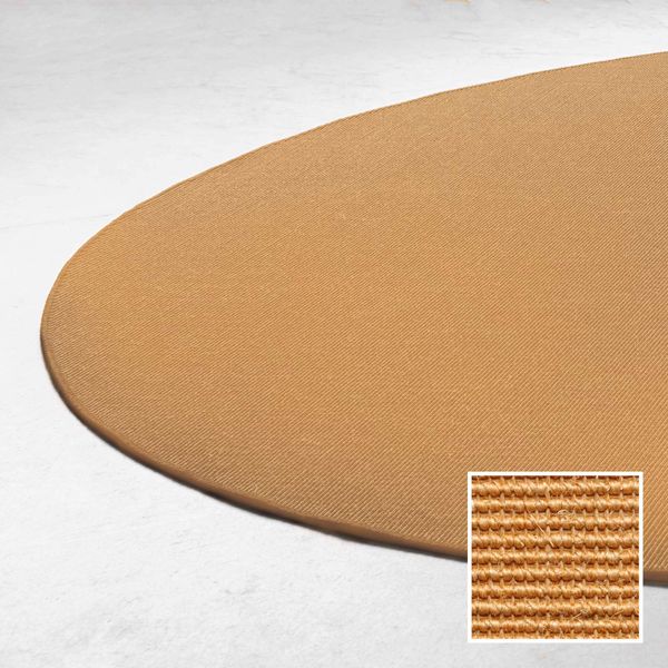Rundt tæppe Ø 120, Sisal Boucle'