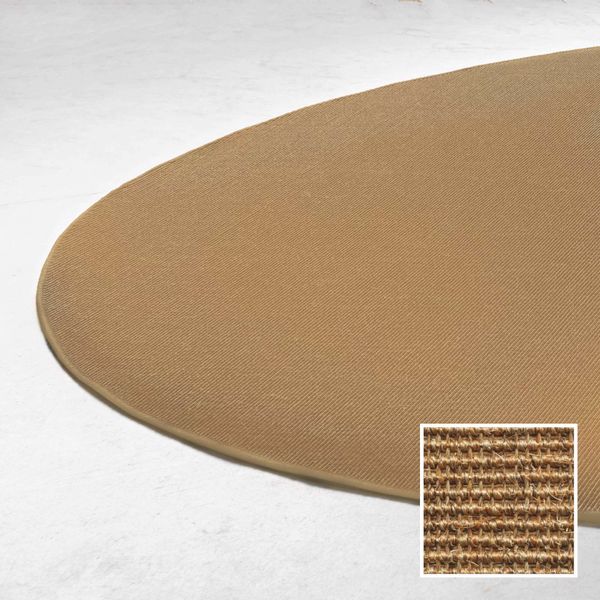 Rundt tæppe Ø 140, Sisal Boucle'