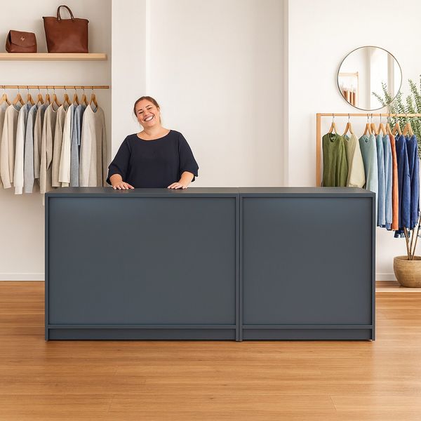 Butiksdisk Quick 60x240x95 h cm