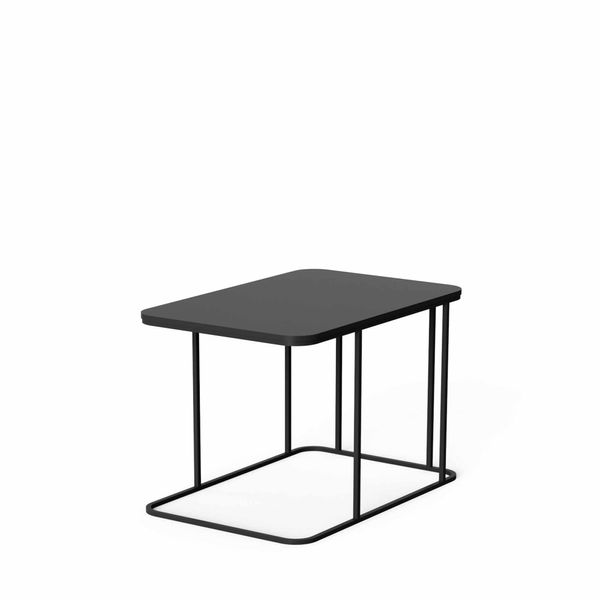 Sofabord Livo, antracit, 60 x 40 cm