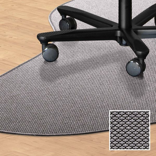Stoleunderlag dråbeform 200x150 i tæppe
