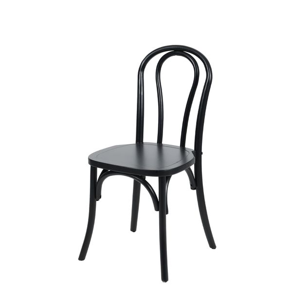 Wienerstol 3  53x51x89h cm, sort